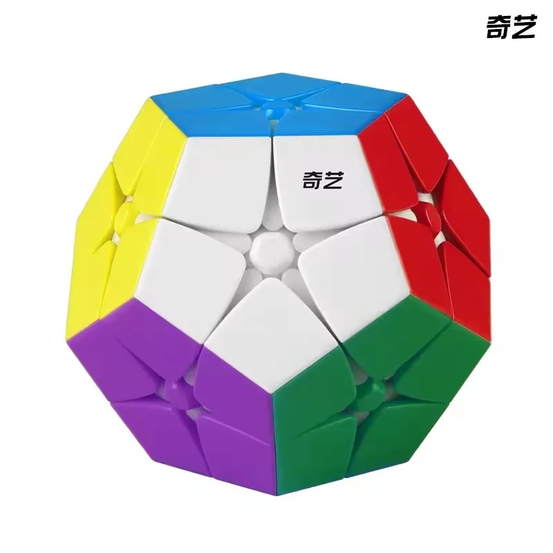 Qiyi 2x2 3x3 megaminx qiheng pacote conjunto adesivo preto adesivos cubo de velocidade educacional bebê crianças quebra-cabeça brinquedos