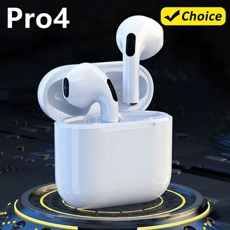 Pro 4 TWS Wireless Headphones Earphone Bluetooth-compatible 5.3 Waterproof Headset with Mic for Xiaomi iPhone Pro4 Earbuds