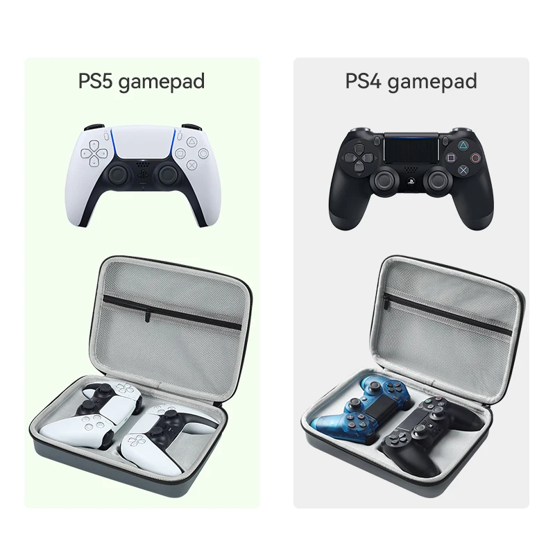 For PS5/PS4 Two Gamepad EVA Gamepad Carry Case EVA Cover Shell Protective Case For Sony PS5/PS4 Controller Accessories
