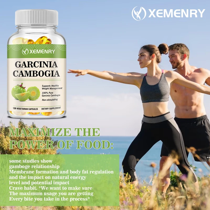 Garcinia Cambogia Capsules - Burn Fat, Detoxify, Appetite Suppression, Boost Metabolism, Weight Management