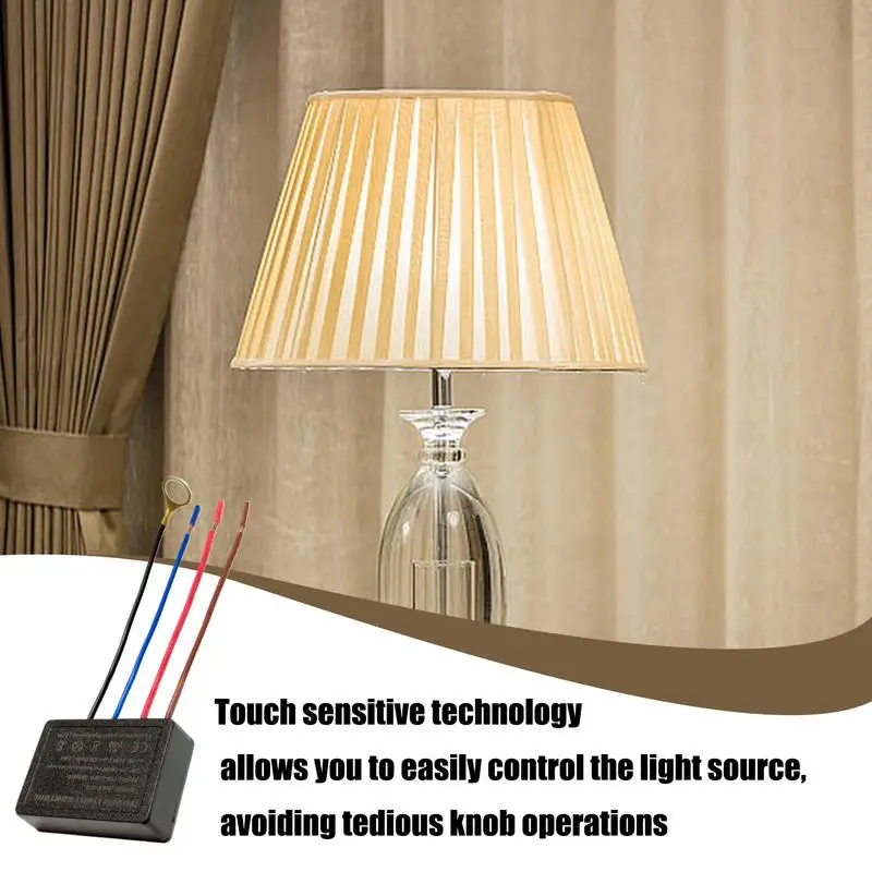 220V Touch Light S witch 3-stage Dimming Dimmers Table Lamp Dimmer Control Module Sensor Replacement Repair Accessories KSY-413A