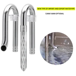 1216Fish tank inlet and outlet filter stainless steel tube extendable component anti fish and shrimp aquarium filter accessories