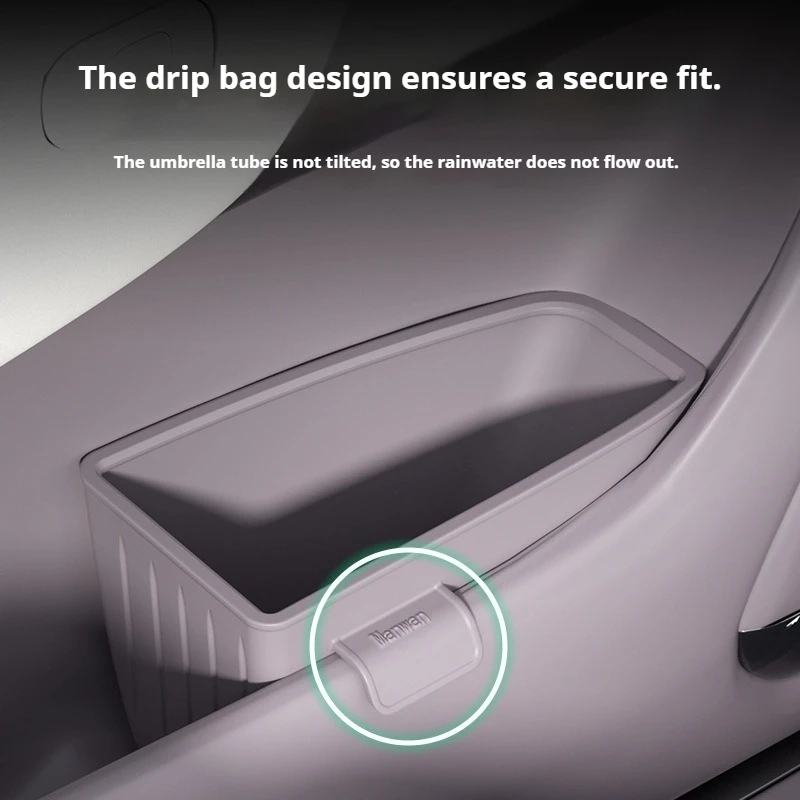 For Zeekr 7X Car Door Umbrella Organizer Multifunctional Storage Box Trash Can Silicone Waterproof Car Storage Accessories