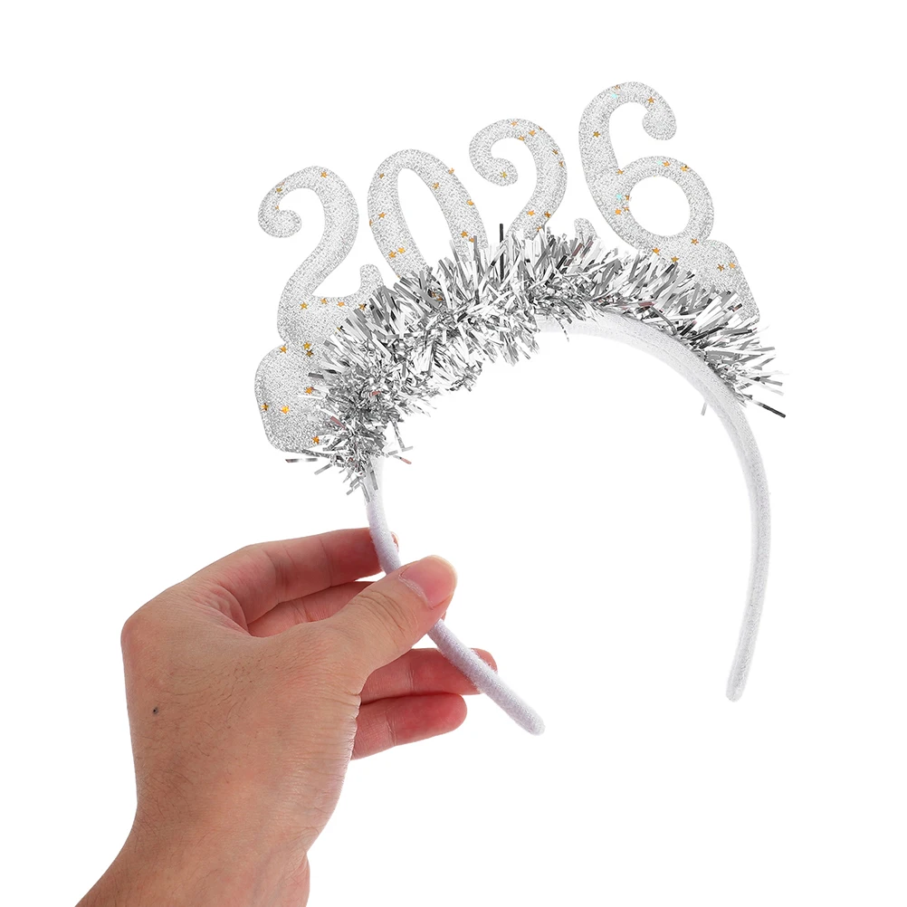 

4 PCS New Year Party Supplies 2026 Festive Decorative Headband Holiday Glasses Eve Eyeglasses