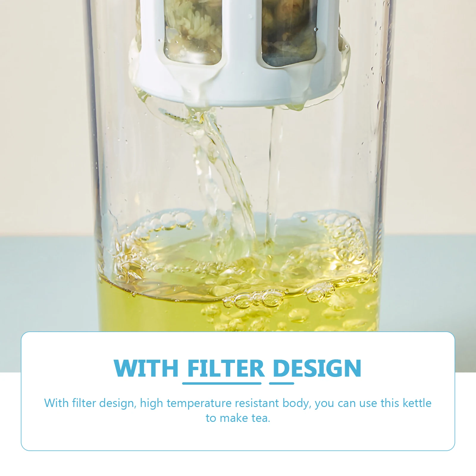 

Cold Water Pitcher Large Capacity Filter Water Bottle Plastic Filter Pitcher Home Use Easy Clean Multi-Use Beverage