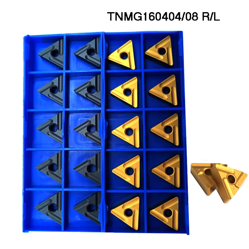 10pcs TNMG160404R-ZC TNMG160408R-ZC TNMG160404L-ZC YBC251 YBC252 Carbide Inserts CNC Lathe Cutter Turning Tool TNMG Blade