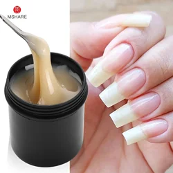 MSHARE 150ml Self Leveling Construction Gel for Nail Extension Medium Thick Natural Looking Builder UV Led Gel Low Temperature