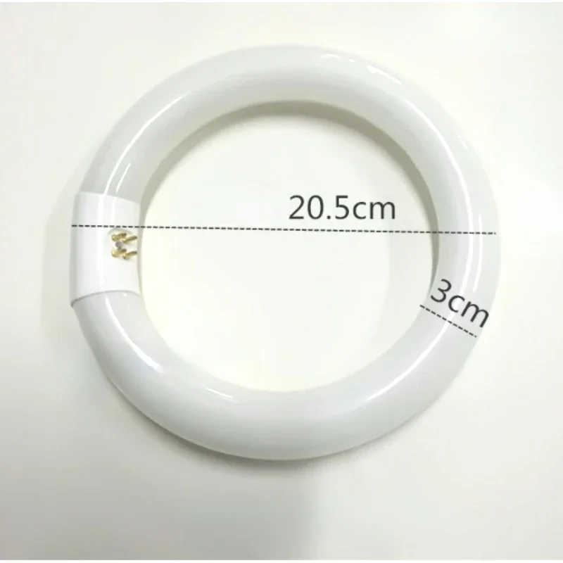 

22W T9 Fluorescent Ring Tube - 4-PIN 20.5cm Outer Diameter Thick Energy-Saving Lamp for Desktop Magnifier Replacement Lamp