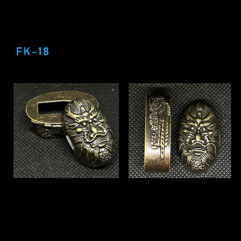 Hochwertige Legierung Katana Butt Cap Fuchi Kashira Griff Kragen für japanische Schwert Samurai Wakizashi Katanas Schwerter Armaturen – Detail 19