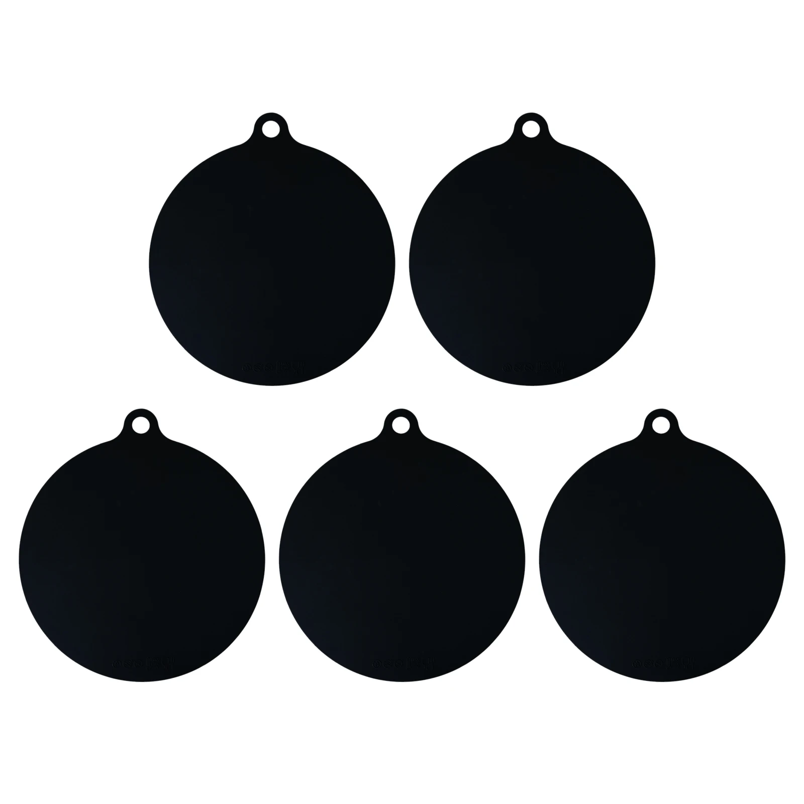 5 Pack Electric Induction Hob Protector Mat Anti-Slip Mat Silicone Pad Scratch Protector Cover Heat Insulated Mat Black