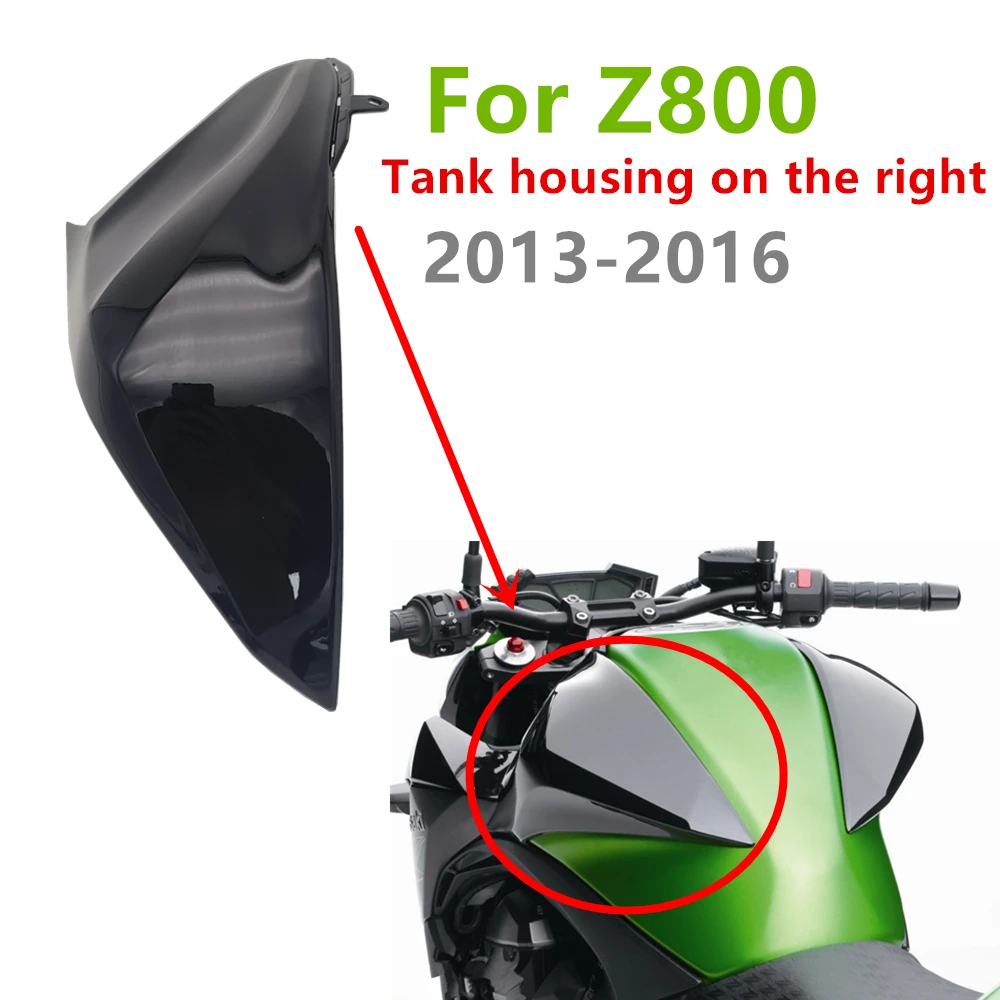 For Kawasaki Z800 13-14-15-16 Injection Molding Bodywork Fairing Motorcycle Black Glossy Plastic Left Side or Right Tank Cove