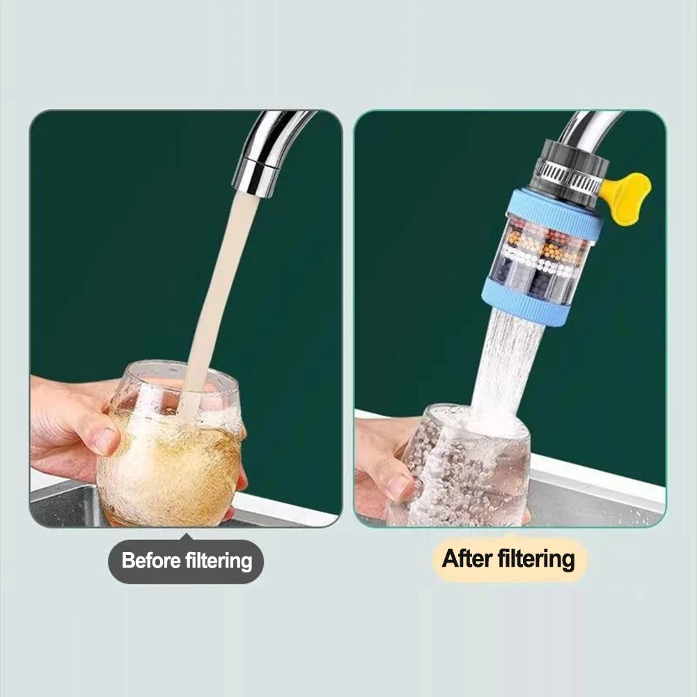Boquilla de filtro de agua de 6 capas para grifo, Espumador de cocina, purificador de agua Universal para ducha, accesorios de cocina para el hogar