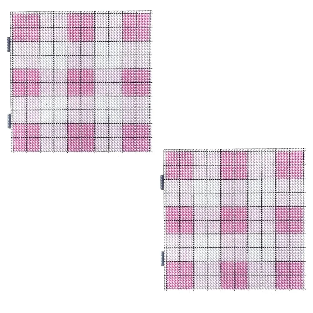قطعتان من لوحات خرز التثبيت 2.6 مم، سميكة بـ 52 مسمار، مربعة ومتينة، لخرز التثبيت بالحرارة، تعليمية للأنشطة اليدوية