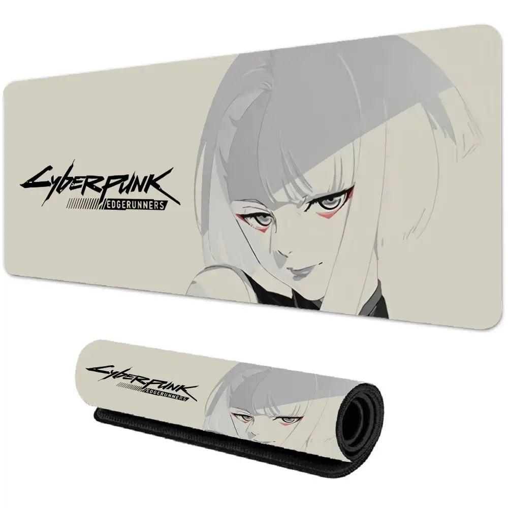 Podkładka pod mysz Cyberpunk Edgerunners Anime: duża mata na biurko, antypoślizgowa dekoracja PC, idealna dla graczy i miłośników anime — zdjęcie produktu 4