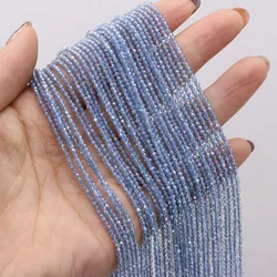 Pierre Semi-précieuse naturelle, cristal de Quartz, perles en vrac, couleur plaquée, 2mm pour la fabrication de bijoux, bricolage, Bracelet et collier, longueur 38cm