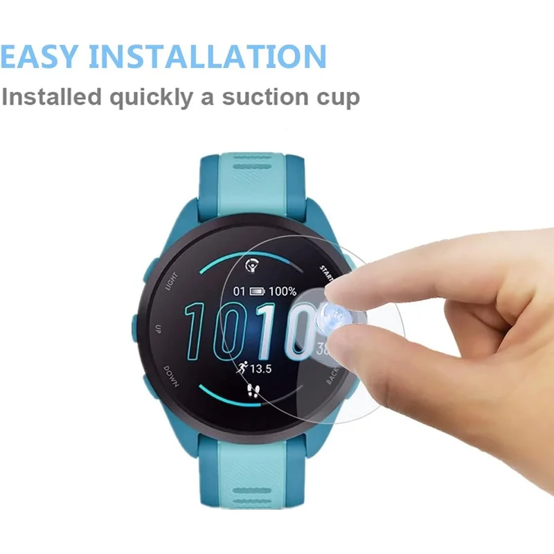 100 шт. Защита экрана для смарт-часов Garmin Forerunner 165 закаленное стекло HD прозрачная защитная пленка