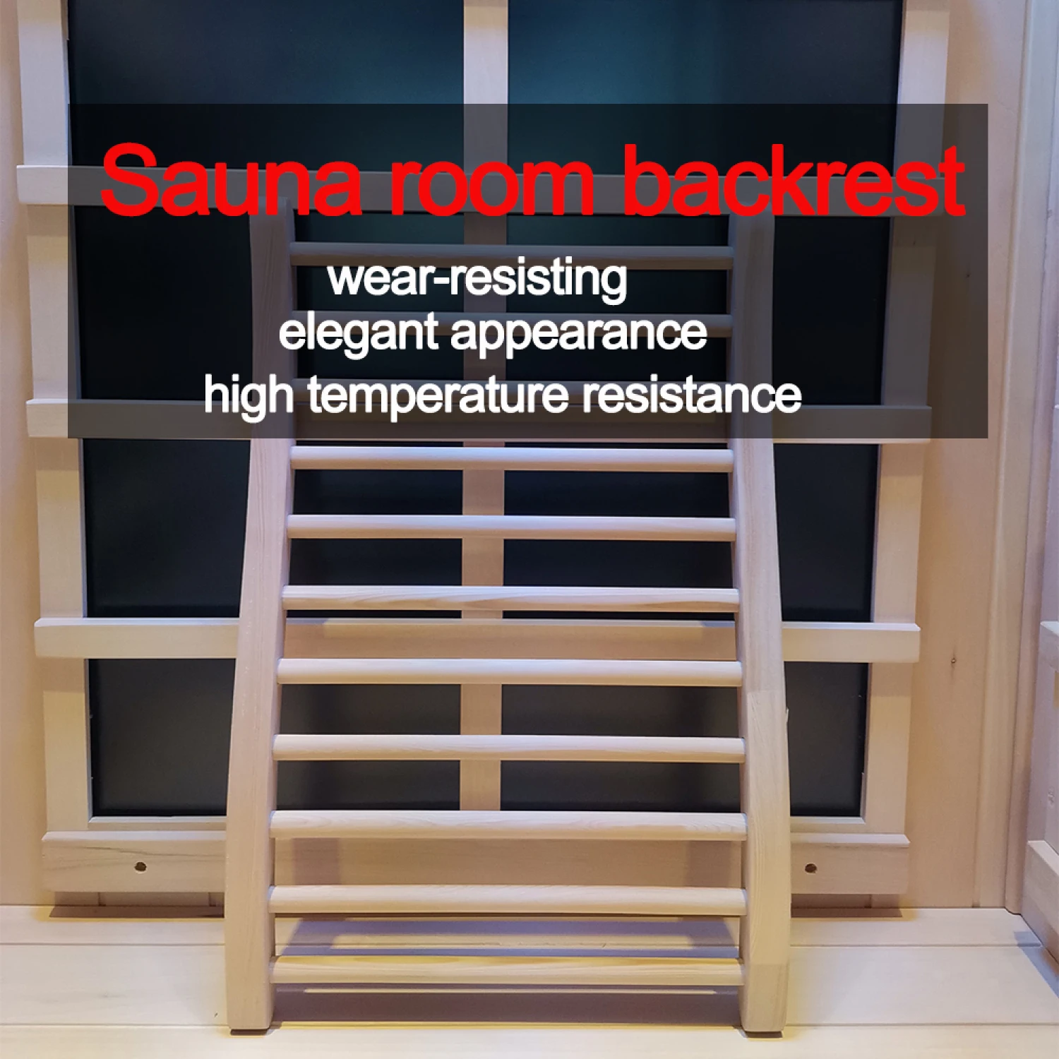 

Hemlock round stick Sauna backrest