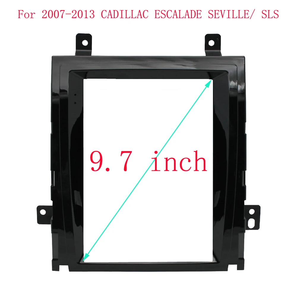 9.7 Inch 2 Din Car Radio Fascias For 2007-2013 CADILLAC ESCALADE SEVILLE/ SLS Tesla Style Multimedia Frame Andriod Player Panel