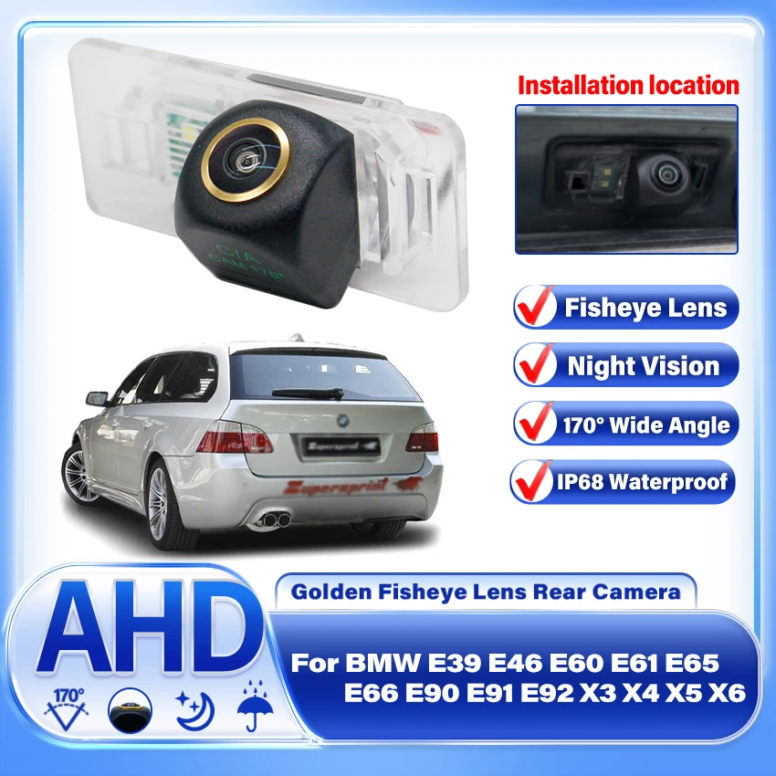 170° AHD 1920x1080P Special Vehicle Rear View Camera For BMW E39 E46 E60 E61 E65 E66 E90 E91 E92 X3 X4 X5 X6 Car