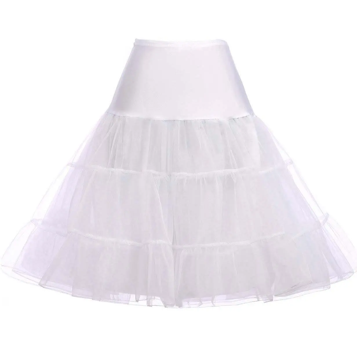 Jupon tutu vintage pour femmes, sous-vêtement crinoline rétro, 343