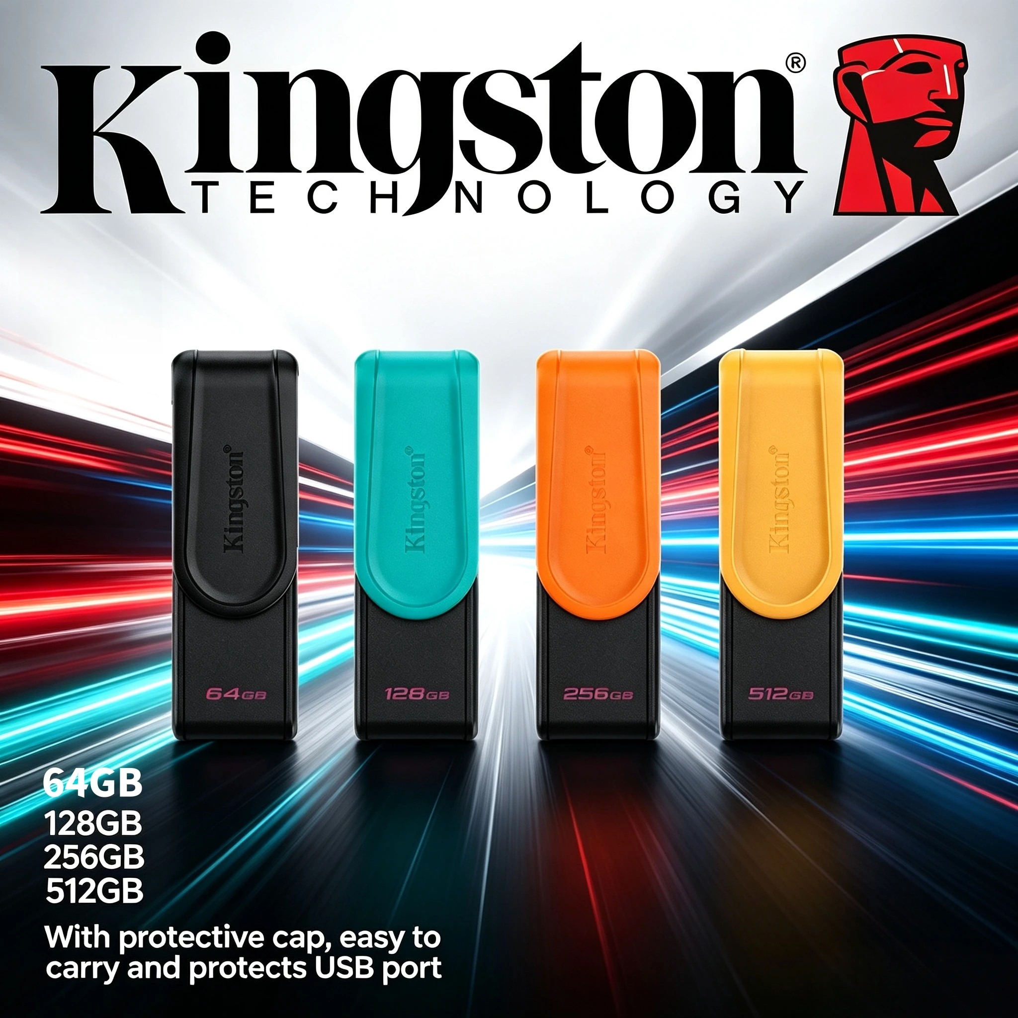 Kingston 256GB 128GB 64GB USB 3.2Gen 1 Flash Drive High Speed Mini Pen Drive Memory Stick for PC Laptop Desktop Computer Storage
