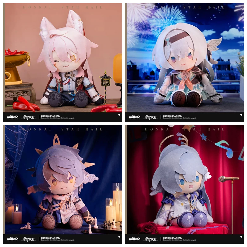 

[Genuine] miHoYo Game Honkai Star Rail POTEPOTTE Sitting Plush Doll Sunday Robin Firefly Anime Pillow Ornament Cosplay Xmas Gift