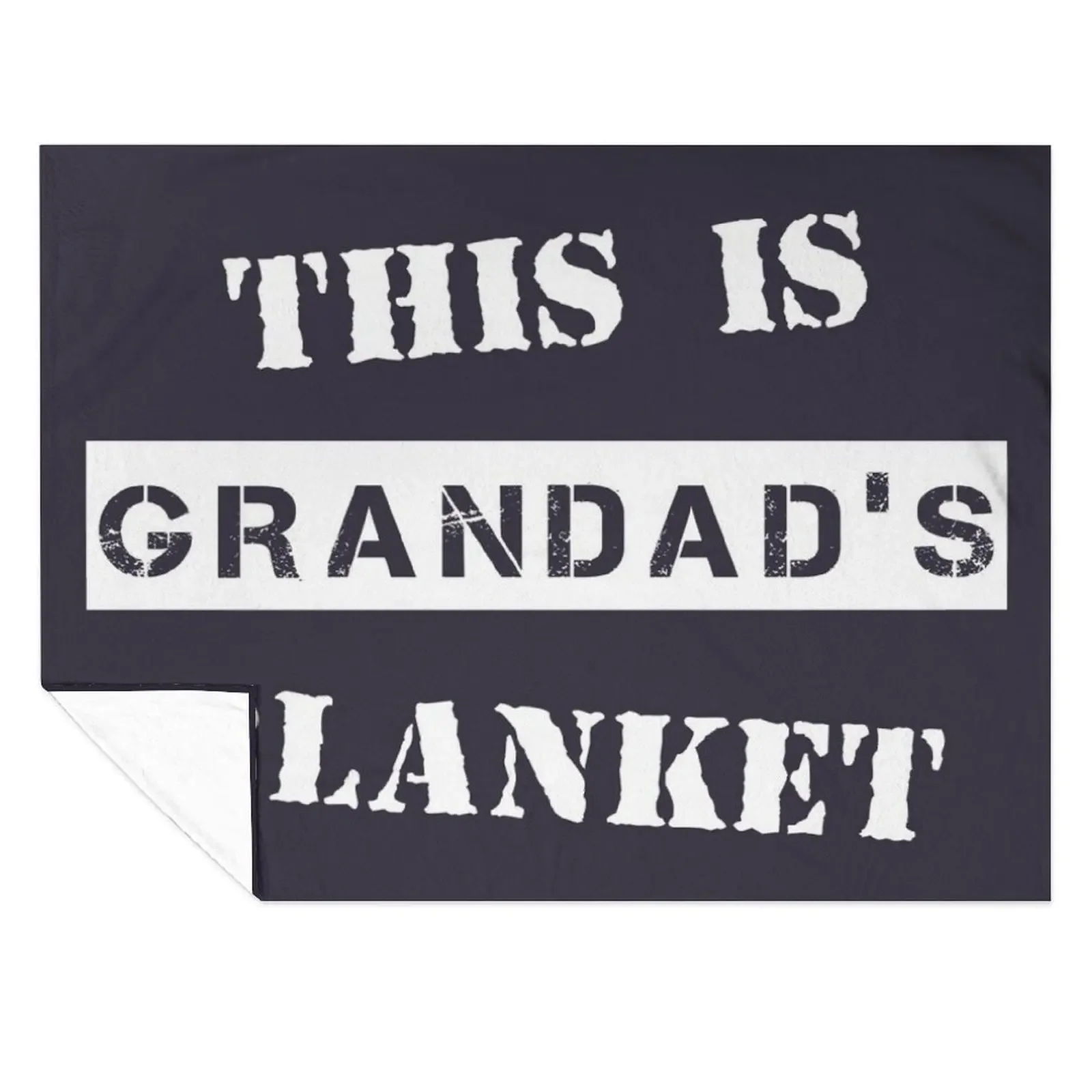 

This Is Grandad's Blanket Throw Blanket sofa bed cosplay anime Loose Tourist Blankets