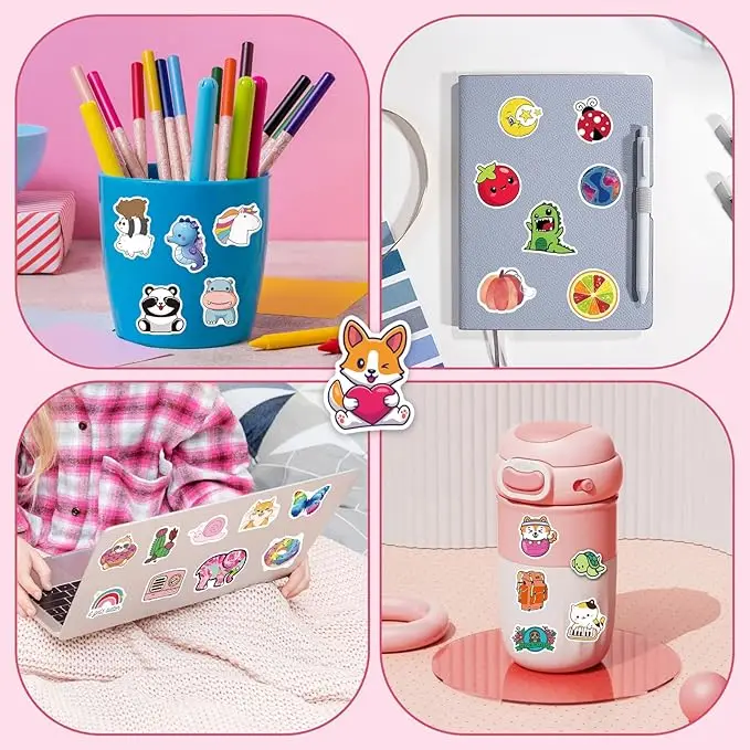 Custom Printing Adhesive Label Logo Waterproof Sticker Custom Vinyl Die Cut Stickers Customized