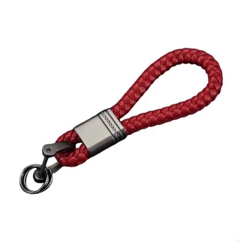 D5BE Fashionable Vehicle Holder Woven Rope Detachable Secure Metal Clip for Auto