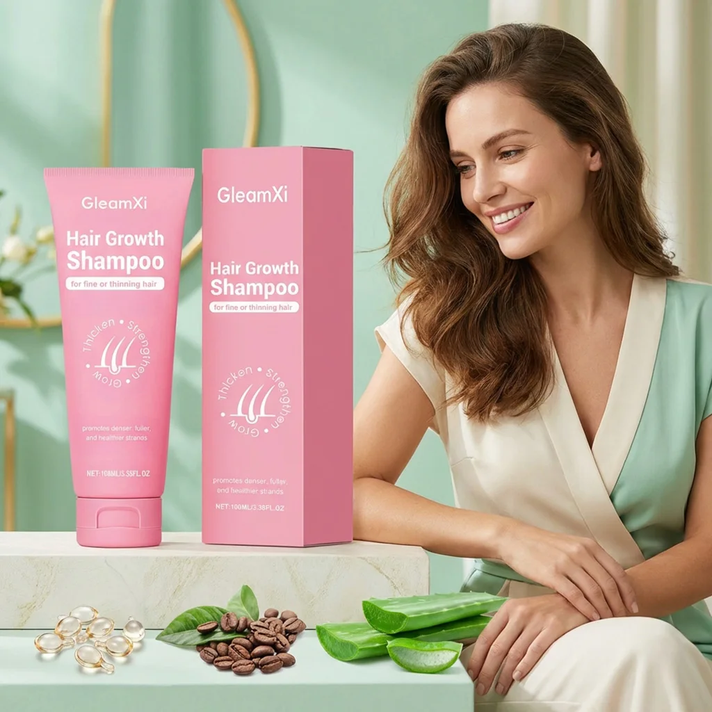 

Hair Growth Shampoo Natural Turmeric Formula Strengthen Roots Anti Hair Loss Nourishing Smoothing Moisturizing Cleaning Shampoo