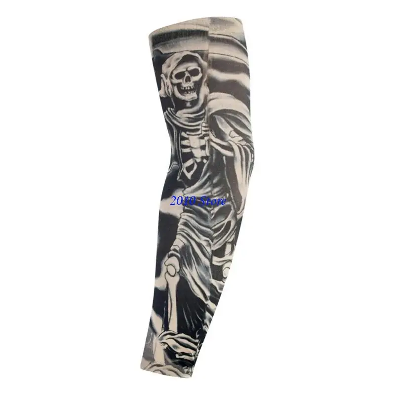 F3MF Tatuaje mangas brazo enfriamiento para mujeres Cubiertas brazos para hombres para accesorios deportivos aire