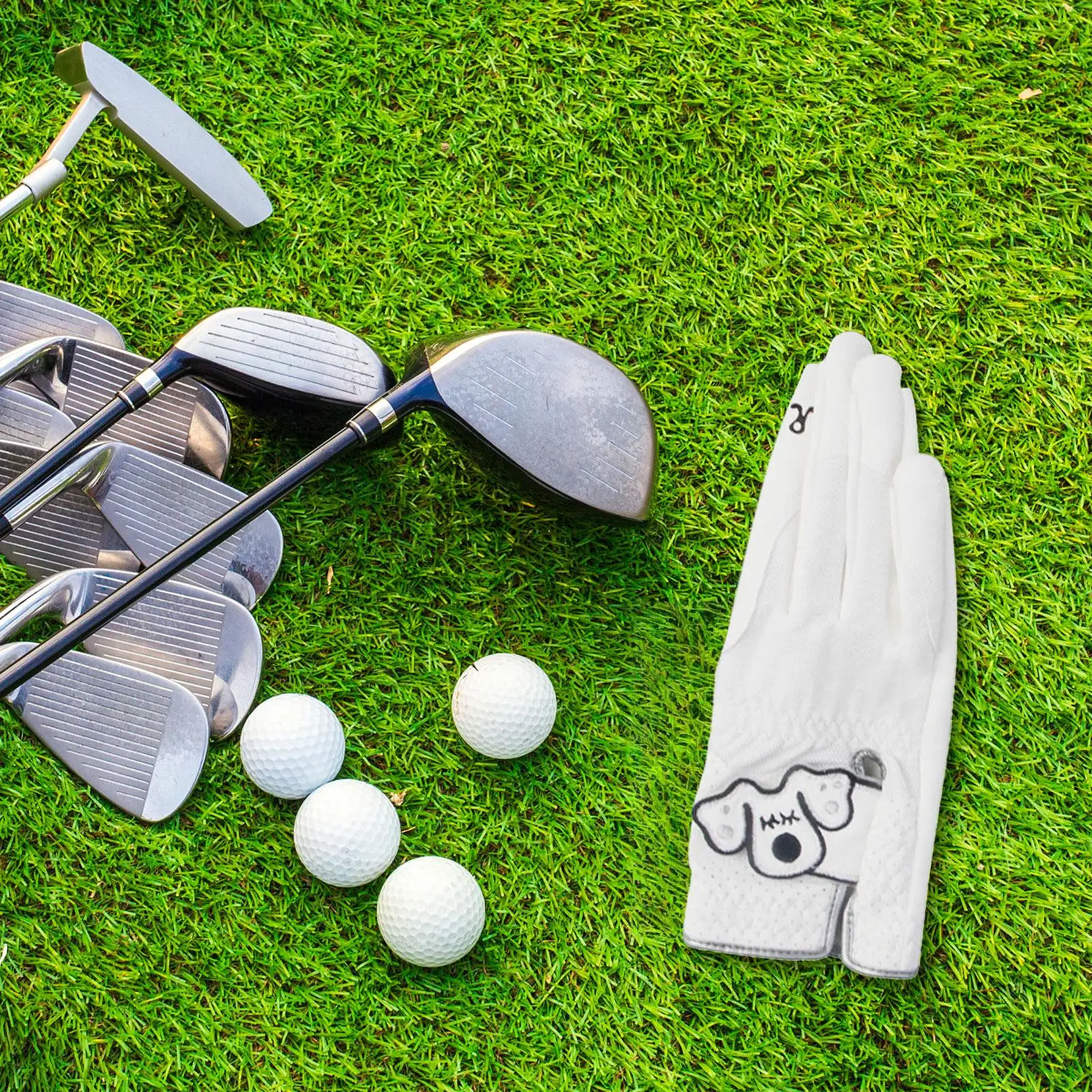 

1 пара перчаток для гольфа с половиной пальца, варежки для пеших прогулок по гольфу, походов на открытом воздухе