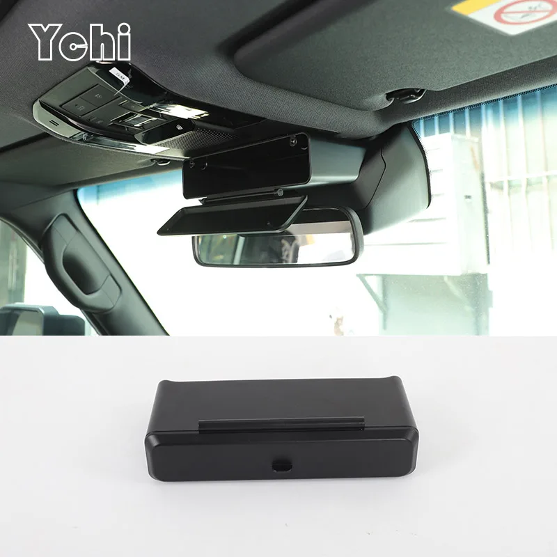

ABS Black For Toyota Land Cruiser Prado 250 LC250 2024 2025 Car Interior Rearview Mirror Multi-Function Storage Box Accessories