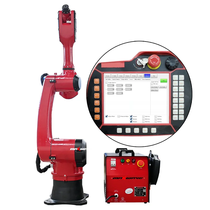 Industrial Controller Robot Arm 6 Axis Programmable Universal Robot for Laser Metal Welding Machine Screw Locking Assembly