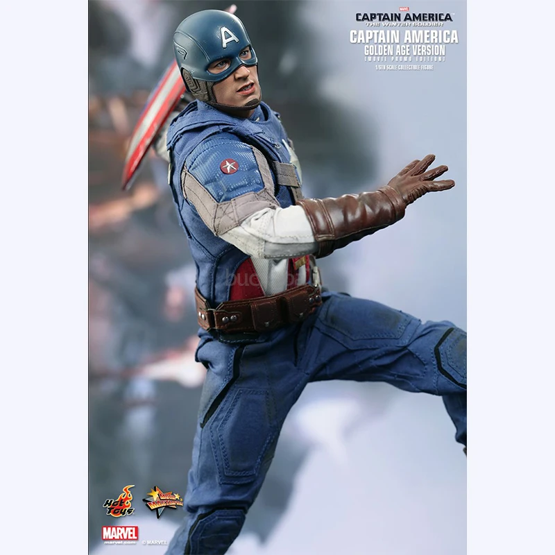 Juguetes calientes Steve Rogers figura de acción Capitán América figuras HT MMS240 modelo estatua muñeca colección decoración juguete regalos de cumpleaños