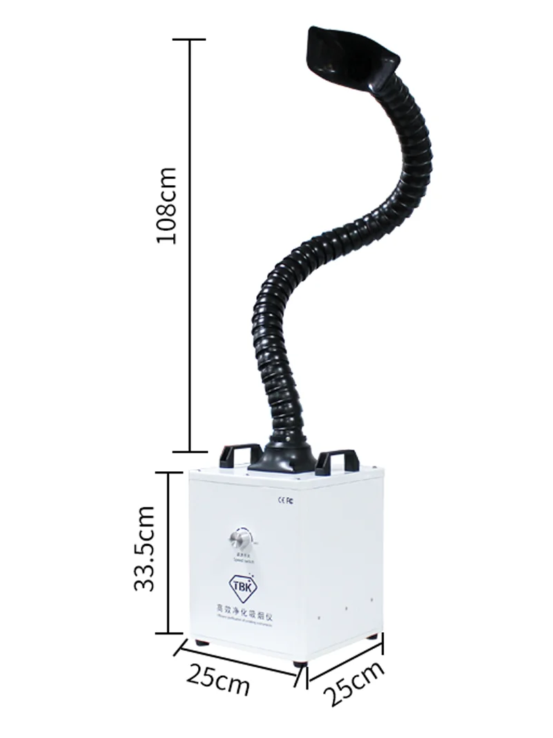 Imagem -05 - Purificador de Fumar Portátil Alta Filtragem para Máquina a Laser Tbk Telefone Reparação de Soldagem Extrator de Fumos de Fumaça 150w Tbk618