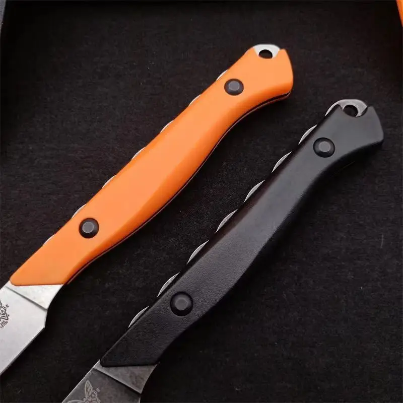 BM 15700 Flyway EDC Pocket Fixed Blade Knife Multi Outdoor Camping Rescue Hunting Knife Small Straight Knife Santoprene Handle