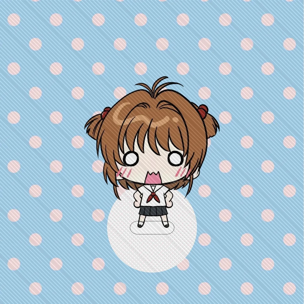 10CM Charm Anime Card Captor Sakura Ayanami Rei Acrylic  Cosplay Characters Ornament Accessories Goods Collection Gifts