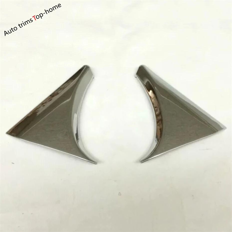 

Chrome Rear Windshield Window Spoiler Wing Triangle Panel Sequin Cover Trim For Nissan Qashqai J11 2014 - 2020 Car Accessories