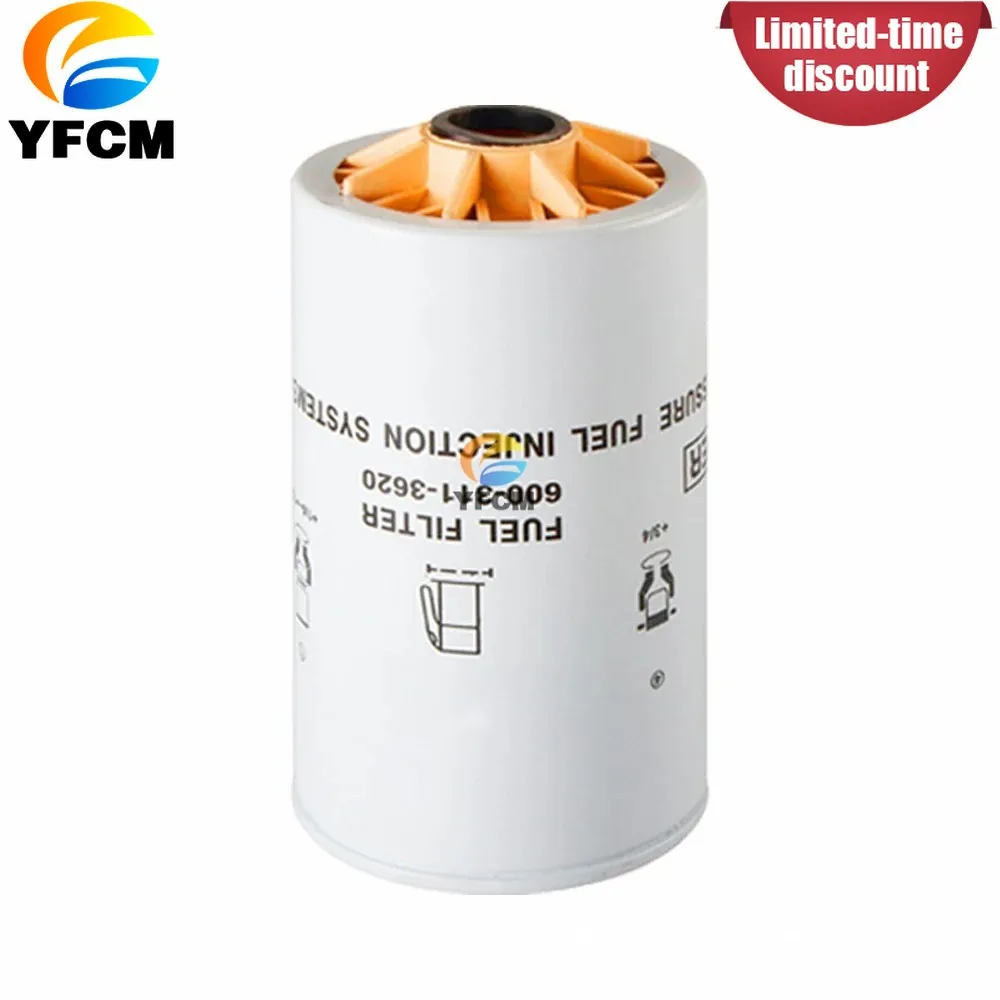 1 PCS FS1242 600-311-3620 17381816 600-319-3610 Excavator Filter Element