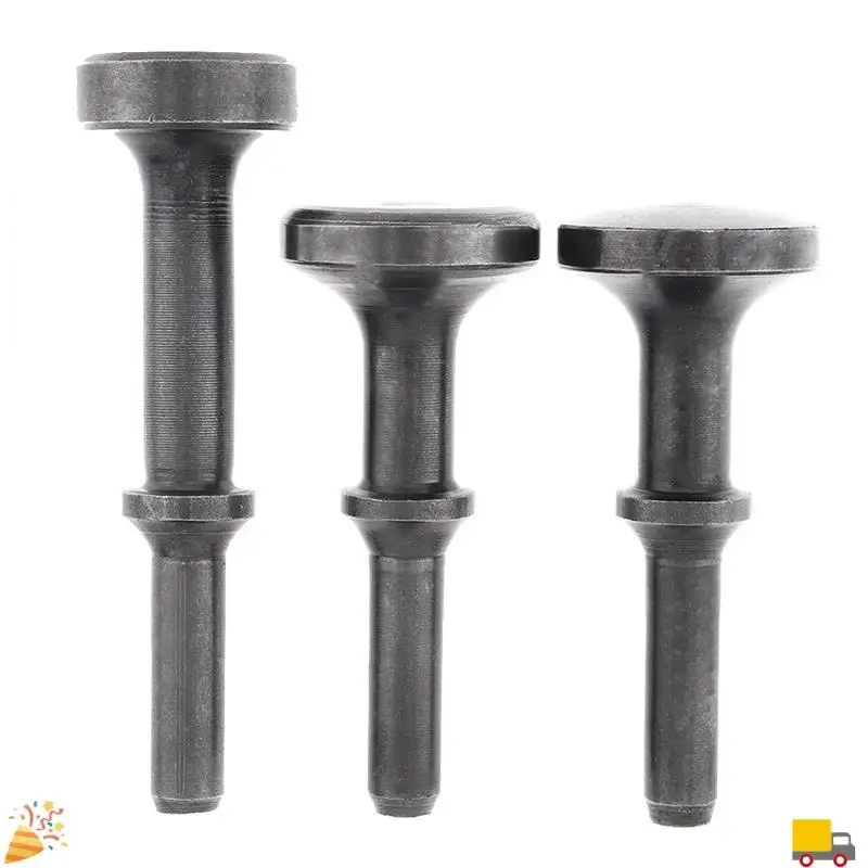 A32HOT-4Pc Air Hammer Head Air Chisel Hard Steel Solid Impact Hammer Head Support Pneumatic Tool