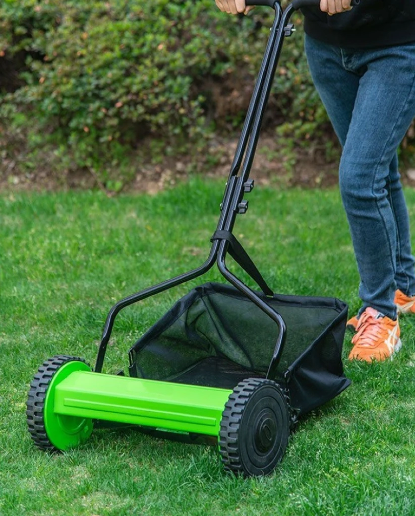 

12 Inch Lawn Mower With Grass Height Less Than 15cm, 12 Inch Three-dimensional Hand-push Small Household Lawn Mower, Garden, W