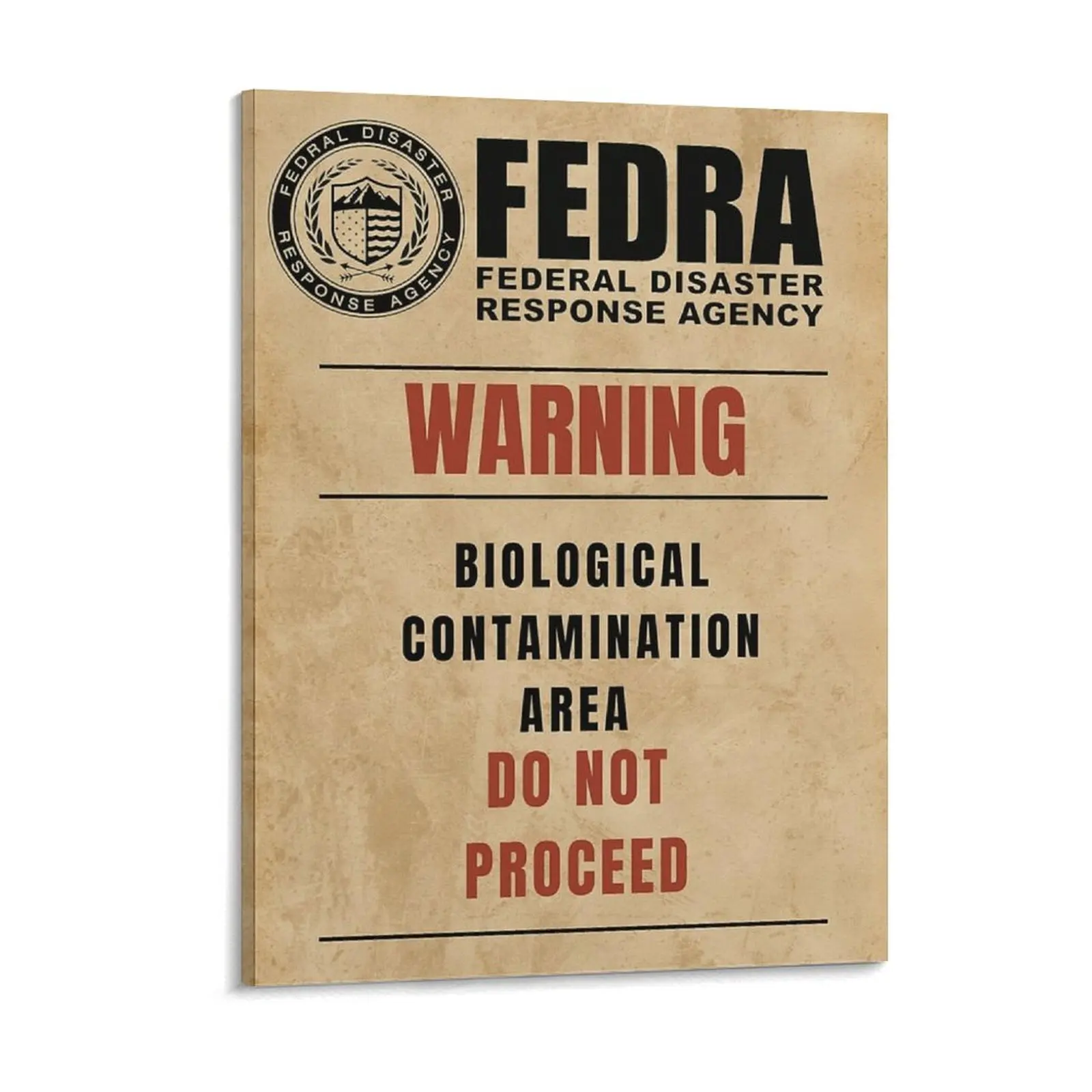 Fedra Tlou Poster für biologische Kontamination, Leinwandgemälde, Wand, Pub, individuelle Bar, Party, Kino, gerahmte Wandgemälde