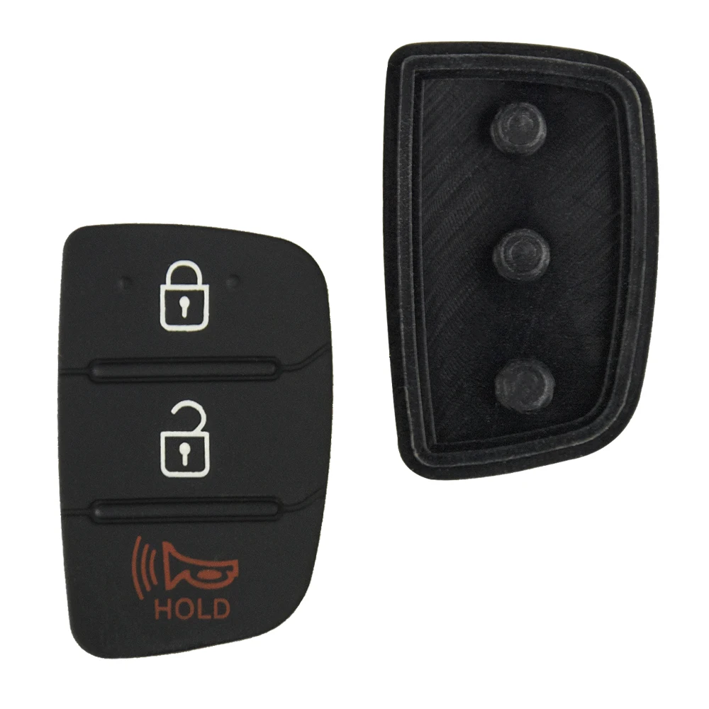 OkeyTech 2pcs/lot 3/4 Buttons Rubber Pad Flip Folding Remote Car Key Pad For Hyundai I30 IX35 Kia K2 K5 PRIDE BONgo RNY