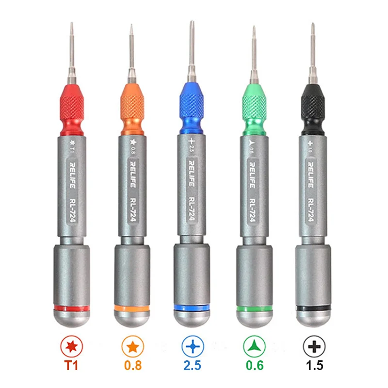 RELIFE RL-724A Torque Screwdriver Set for Mobile Phone Maintenance Strong Magnetic High Precision Repair Dismantling Hand Tool