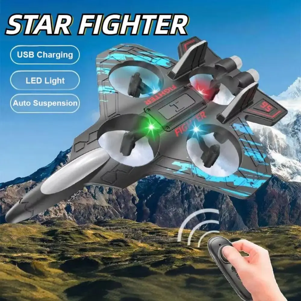 

EPP Foam Remote Control Foam Fighter RC Drones Rechargeable Glider Flying Helicopter Toy 2.4G Stunt Gravity Sensing