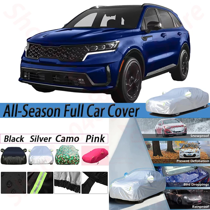 

Waterproof Car Covers For Kia Sorento Outdoor SUV Anti-UV Sun Snow Rain Dust Protection Cover