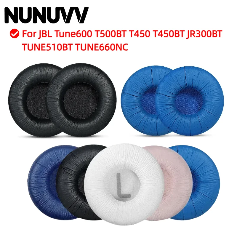 

NUNUVV Replacement Ear Cushions Pad Covers for JBL Tune600 T500BT T450 T450BT JR300BT TUNE510BT TUNE660NC Headphone