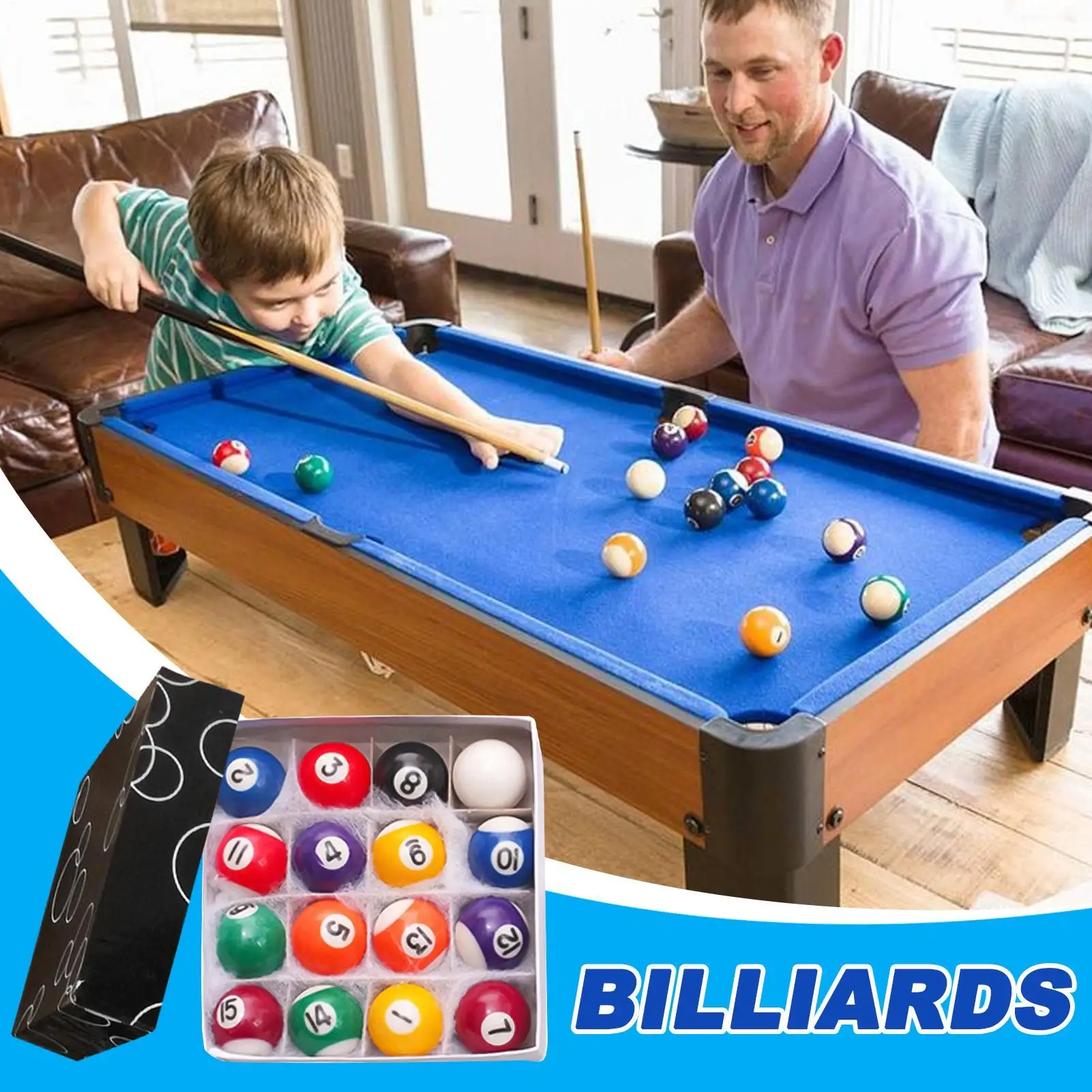 

16 шт., 32 мм, 38 мм, детский набор шаров для бильярдного стола, смоляные маленькие бильярдные шары, полный набор, мини-игры, игрушки для настольного спортзала, детей