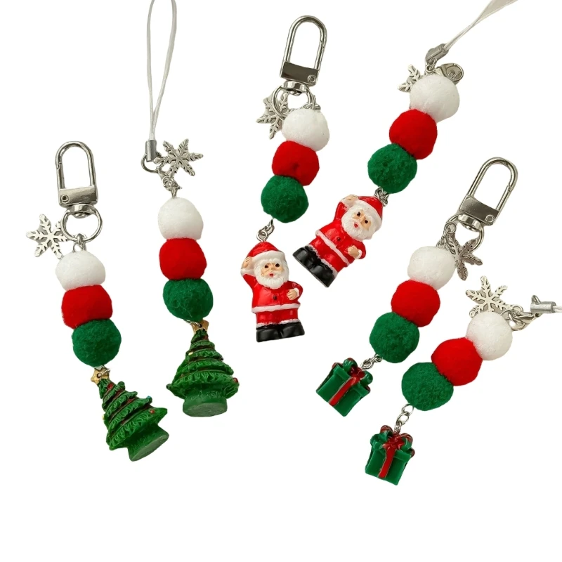 Seasonal Key Holder Christmas Collectible Phone Charm Present for Kids and Women DropShip